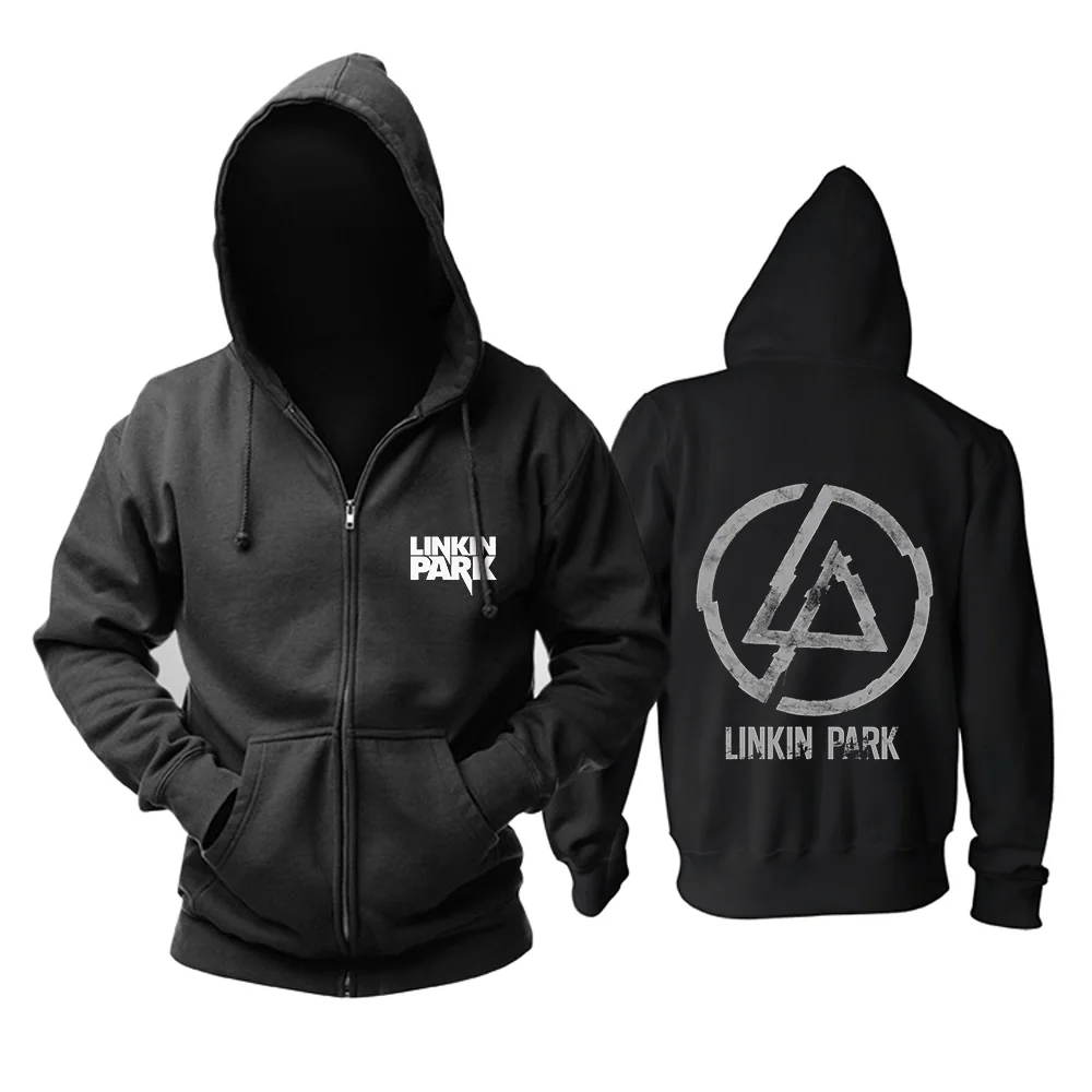 15 20 дизайнов Harajuku Linkin Park толстовка на молнии рок худи, зимняя куртка для мужчин и женщин панк металл рэп хип хоп одежда - Цвет: 15