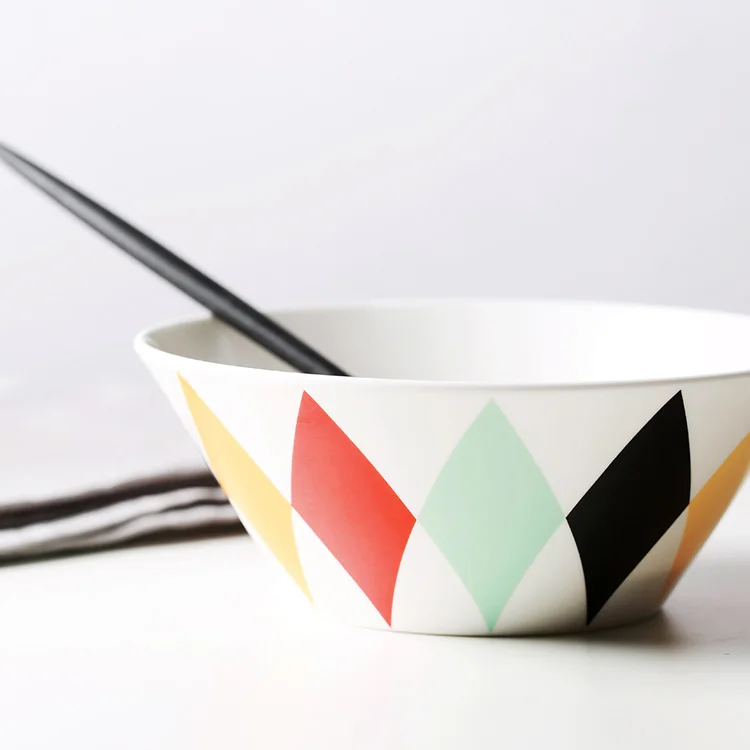 Высококачественные красочные керамические миски из костяного фарфора с