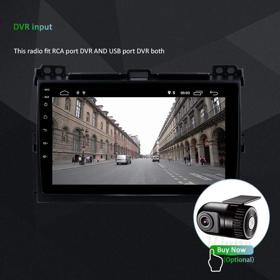 Ips DSP Android 9,0 4G 64G gps мультимедийный экран для Toyota LAND CRUISER Prado 120 Lexus GX470 навигационное радио Восьмиядерный без DVD