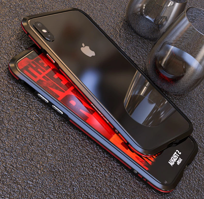 LUPHIE для iPhone XS Max чехол Роскошный тонкий милый жесткий металлический алюминиевый сплав защитный чехол-бампер для телефона для iPhone XR чехол