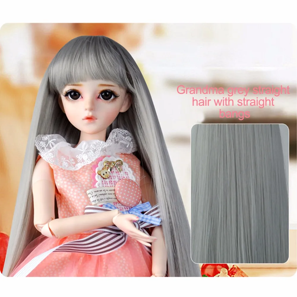 BJD кукольный парик волосы для 1/3 куклы высокотемпературный провод Длинные
