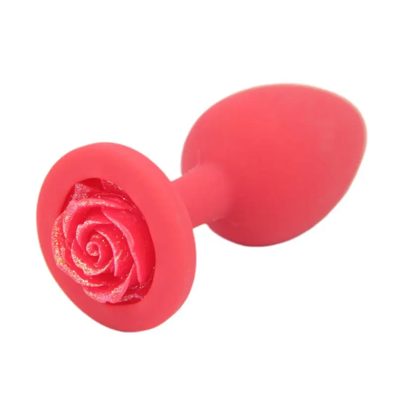 Anus Sex Trainer Silicone Rose Butt Plugs Stimulation for Starter Beginner Men Women Couples |