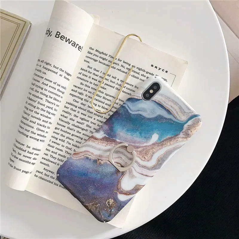 DISCASE модный винтажный мраморный чехол для телефона iphone 8 7 plus XS MAX XR X 6 6s Твердый из