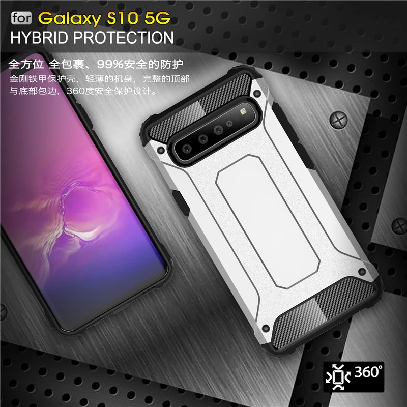 Для samsung Galaxy S10 5G чехол 6 7 "противоударный армированный резиновый для телефона