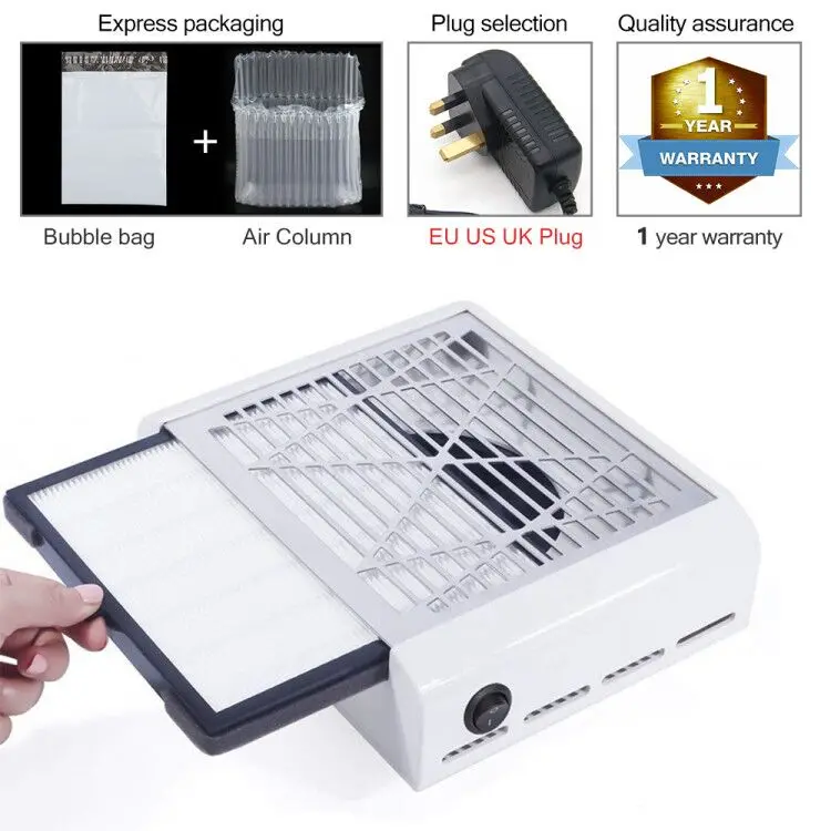 Vacuum Cleaner LKE 2 in 1 Nail Drill Nail Vacuum Cleaner Dust Collector Polishing Pen Nails 30000RPM Art Equipment Manicure Pedicure Machine - Цвет: Vacuum Cleaner