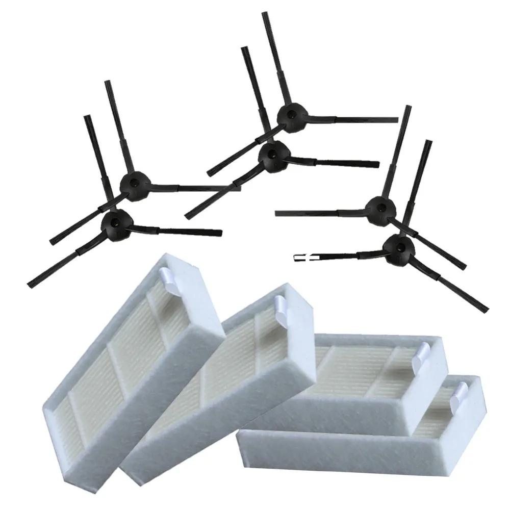 Боковая щетка для ilife v5 x5 panda x500 ECOVACS CR120 X600 540 CR130 GUTREND JOY90/FUN110 + 4 шт. hepa Filte 6 шт.|side