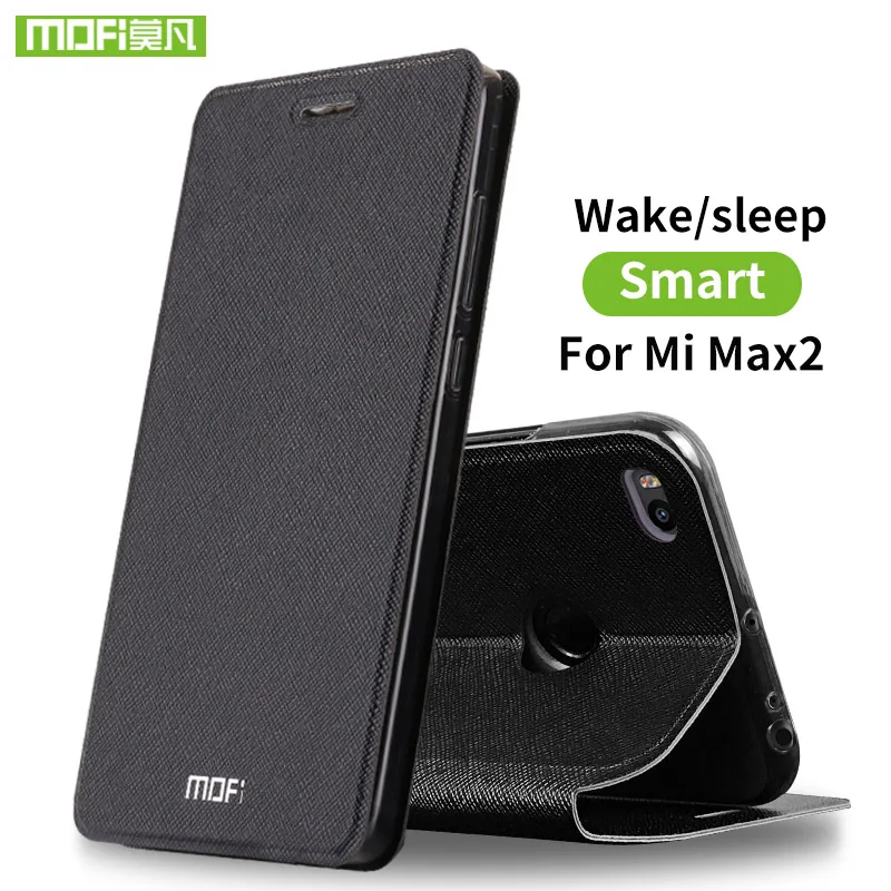 Для Сяо Mi Max 2 чехол силиконовый для сяо люкс откидная кожа original MOFI xio Max2 случае 360