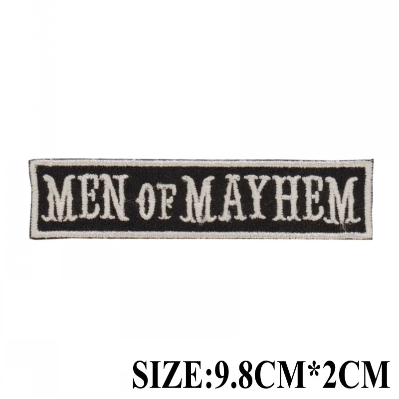 MotoPATCHES мужчины MAYHEM DIY аксессуары вышитые утюжок на заплатках|iron man patch|patch iron manpatch men
