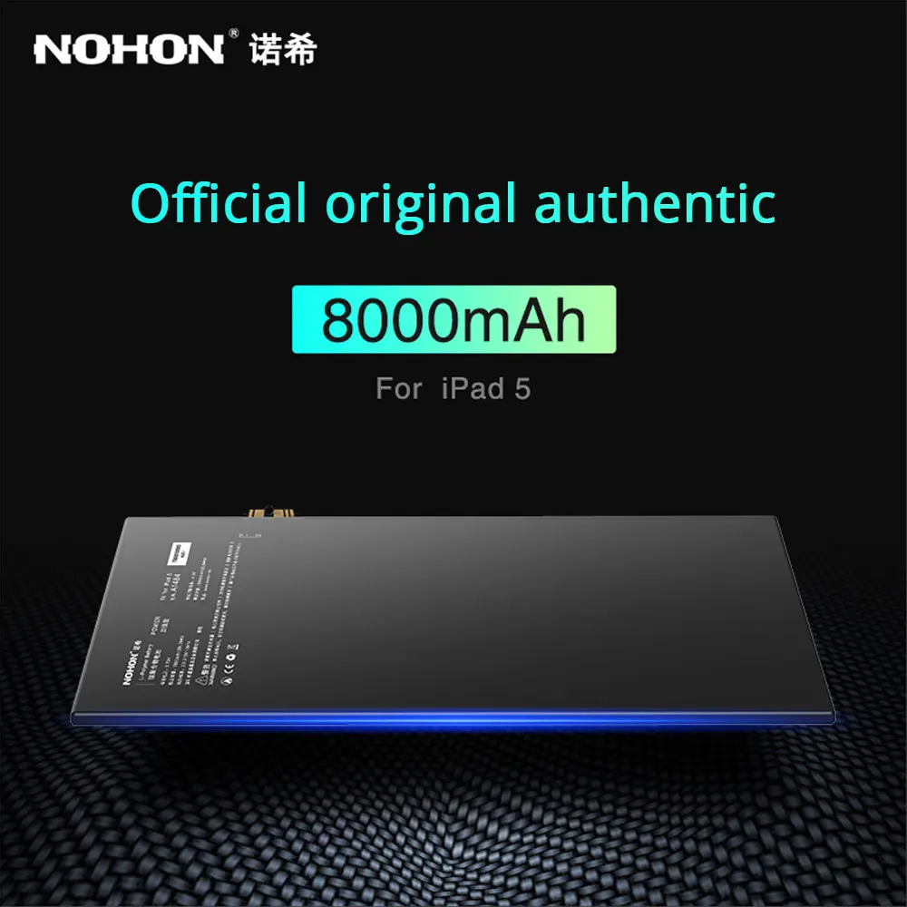 Nohon Аккумулятор для iPad 5 воздуха iPad5 A1474 A1475 A1484 8000 mAh Замена Bateria литий полимерный