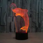3d лампа Dolphins Led viial Touch 7 цветная подарочная настольная лампа Luminaria De Mesa 3d светильник Usb Led Ночник светильник