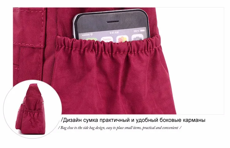 Роскошная женская сумка-мессенджер, водонепроницаемая нейлоновая сумка через плечо, повседневная женская сумка с верхней ручкой, дорожная сумка-тоут, женская сумка через плечо