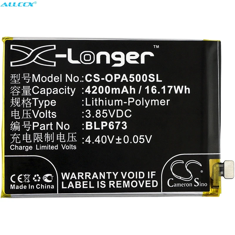 Аккумулятор Cameron Sino BLP673 на 4200 мАч для OPPO A2 Pro A3s A5 AX5 CPH1803 CPH1805 CPH1851 PBAM00 PBAT00 R15 Neo Realme