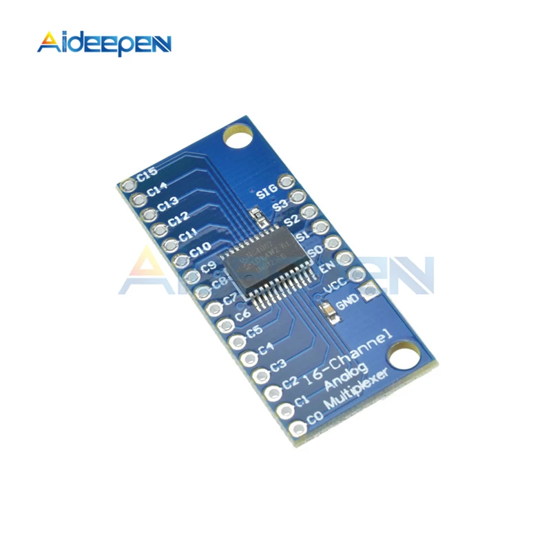 1 шт. CD74HC4067 16-канальный с аналоговым и цифровым дисплеем мультиплексор