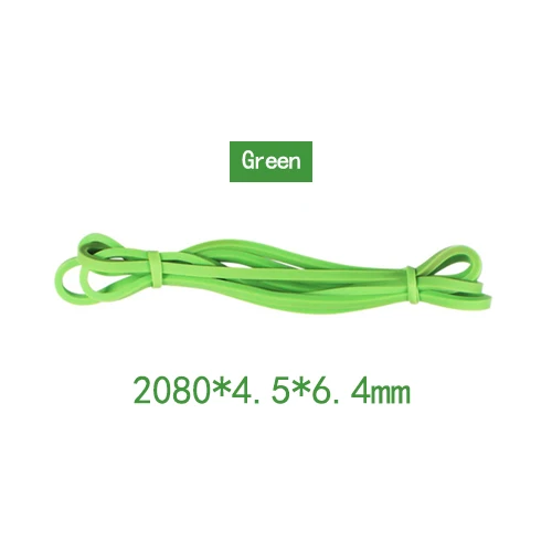 6.4mm Green Эластичные ленты-кольца Эластичная Лента оборудование резинки для Фитнес обучение канат для перетягивания из резинок, занятий спортом, йогой, упражнения гимнастический эспандер - Цвет: 6.4mm Green