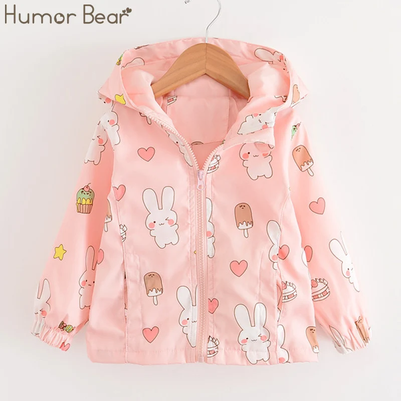 Humor Bear/верхняя одежда, детская одежда с капюшоном, куртки для девочек, осенние детские куртки, детская куртка