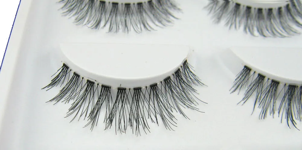 Новинка 5 пар модные натуральные Длинные Накладные ресницы ручной работы макияж