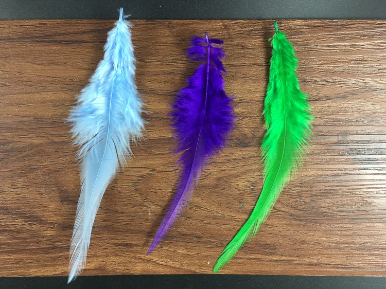 Дешево на продажу окрашенные натуральные Куриные перья 200 шт седло для петуха