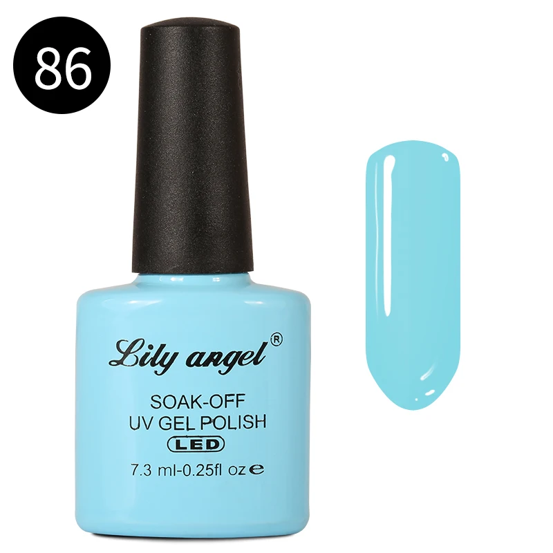 Lily angel новейший 7,3 мл Гель-лак для ногтей замачиваемый стемпинг ногтей Покрытие Художественный лак конфеты сладкий стиль 110 цветов - Цвет: 86