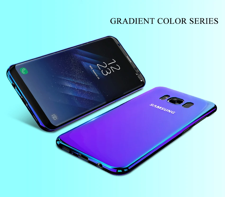 Чехол для телефона Aurora Blue Ray Samsung Galaxy S9 Plus ультратонкий чехол S8 S7 Edge Note 8 9