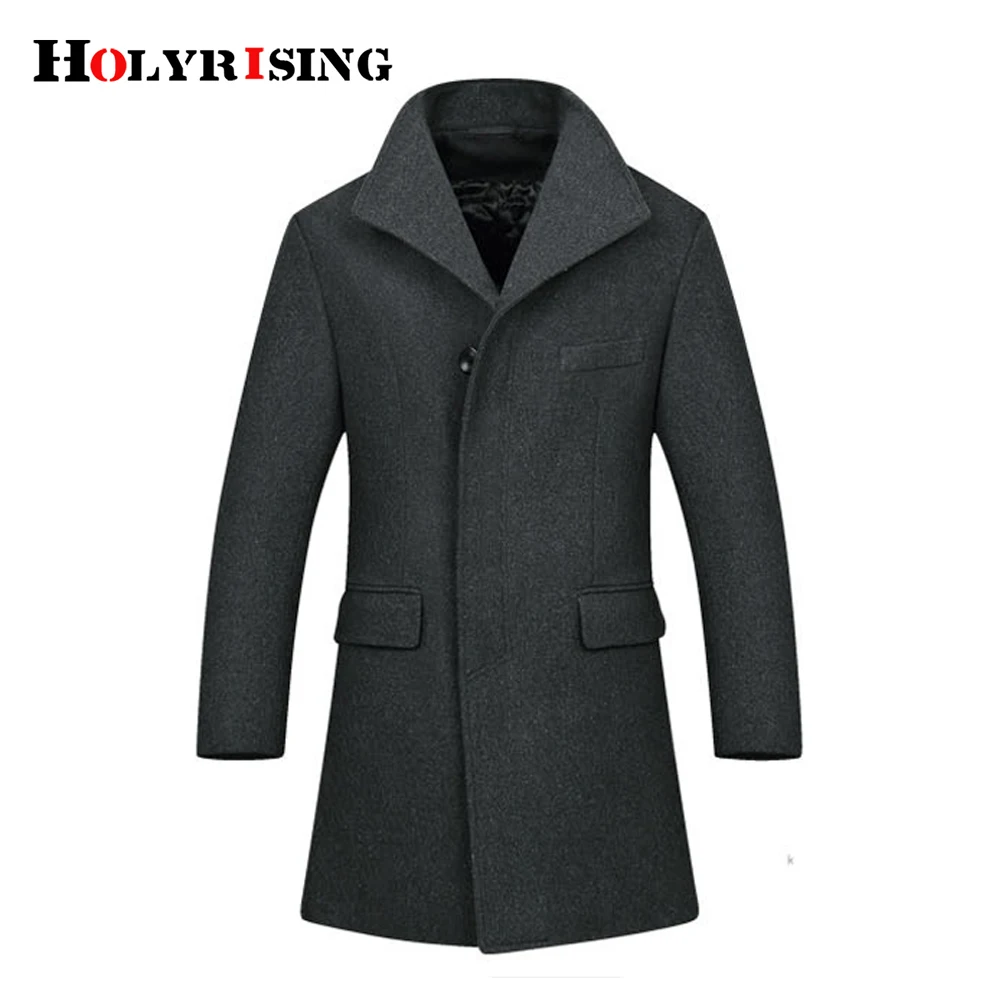 Holyrising шерстяное пальто для мужчин Классические Chaquetones Hombre плотное мужское