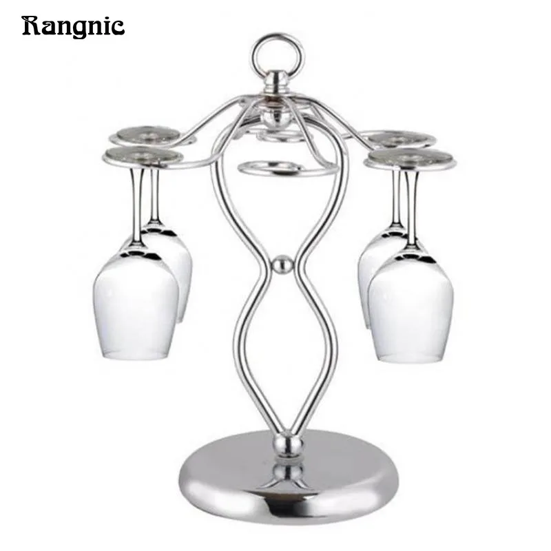 Декоративные Нержавеющая сталь Бокалы под вино держатель висит вина дисплея