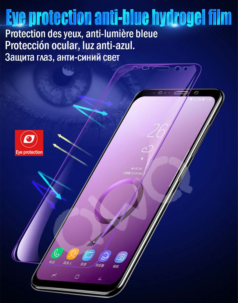 20D задняя защитная Гидрогелевая пленка для samsung galaxy s9 S8 s10 plus s10e Защитная пленка для экрана samsung note 10 9 8 HD Прозрачная