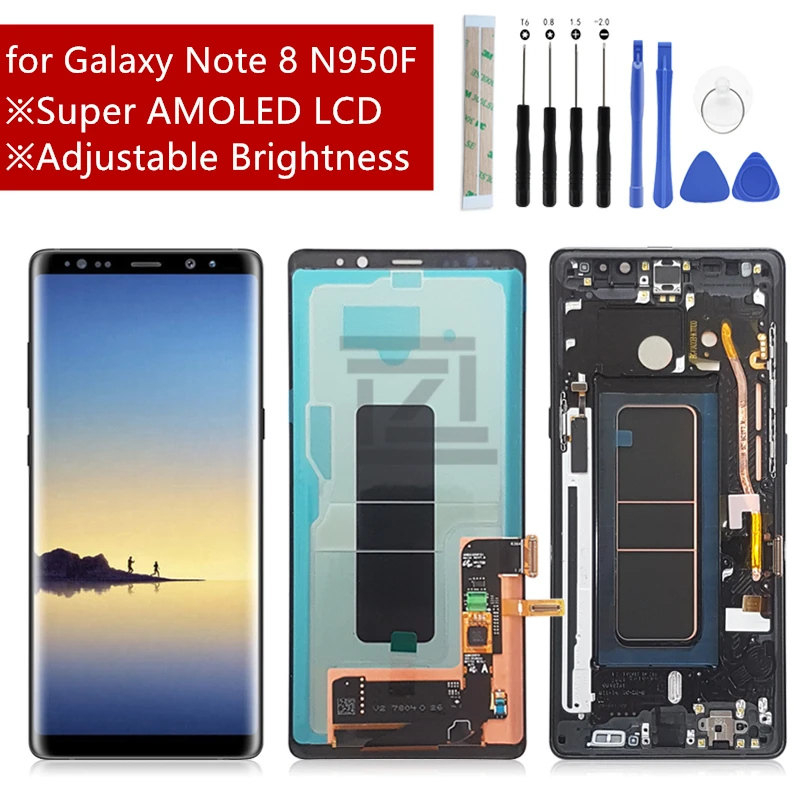 Super AMOLED для Samsung Galaxy Note 8 N950F ЖК дисплей с рамкой дигитайзер сенсорного экрана
