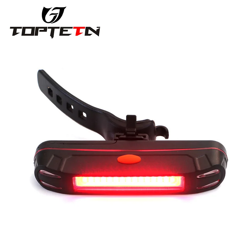 2018 TOPTETN 10 Lumens Smart Safety Warning Rear Tail light Bike Tail-lamp Waterproof Led Use Battery | Спорт и развлечения