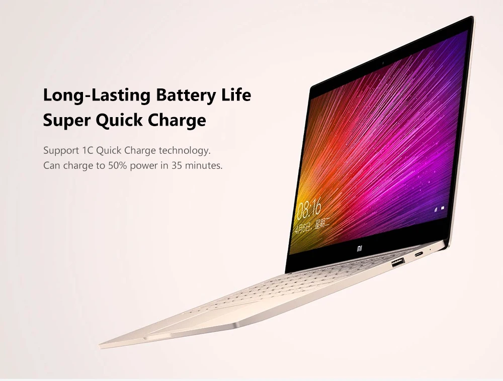 Xiaomi Mi ноутбук Air 12,5 ''Intel Core I5-8200Y/M3-8100Y двухъядерный ноутбук 4 Гб 256 ГБ Windows 10 1080P HD компьютер