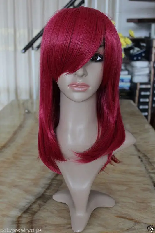 Новый Косплей Cos красный длинный прямой парик (bmk318)|long straight wig|wig long straightstraight wig |