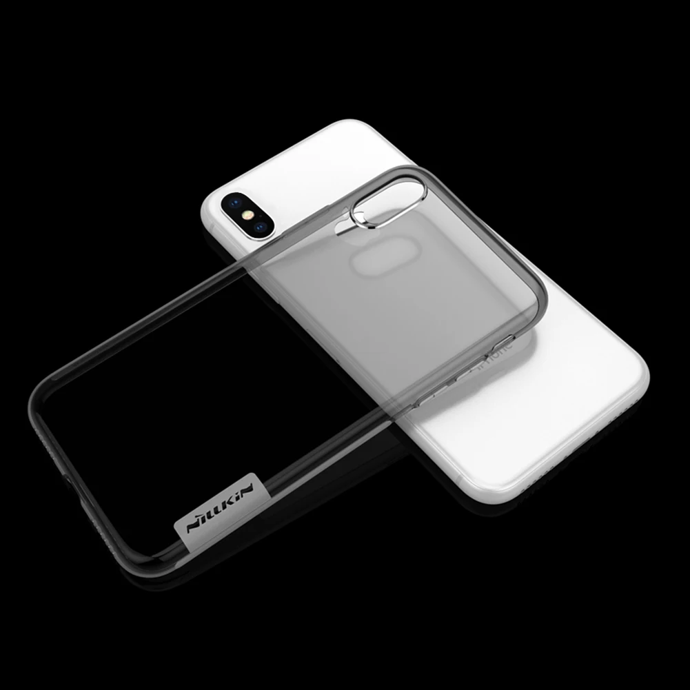 Чехол для Apple iPhone XS чехол X прозрачная задняя крышка серии Nillkin Nature из ТПУ
