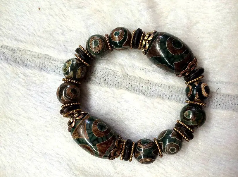 Новое поступление высококачественные винтажные браслеты с тремя глазами