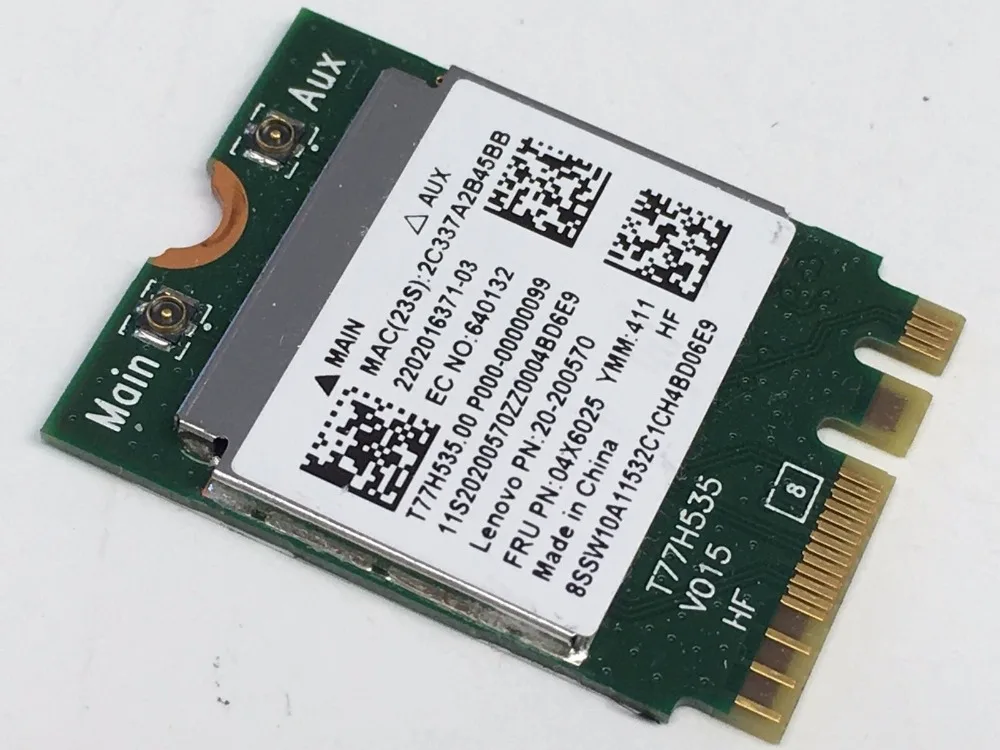 Карта для Lenovo 04X6025 20 200570 RealTek RTL8723BE IdeaPad Flex WiFi BT Combo беспроводная карта|Сетевые