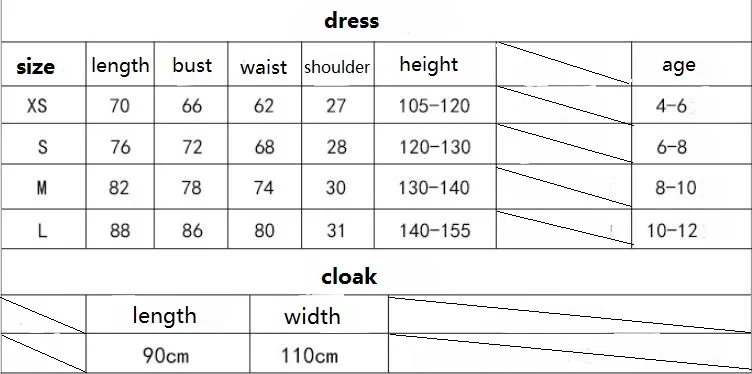 

2019 Children Girl Little Red Riding Hood Cosplay Dress Princess Halloween Little maid Costume Clothing For Party