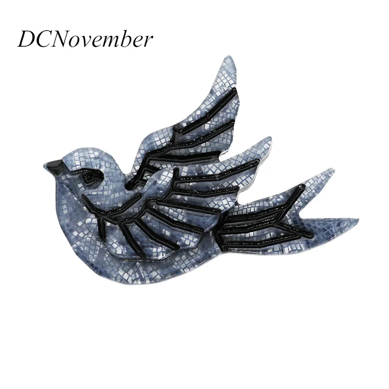 

Sparrow Brid Brooches Women Men Swallow Acrylic Brooch Pin Boutique Jewelry