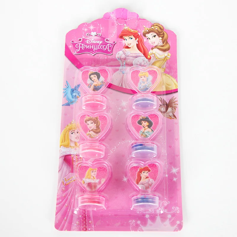 Princess Stamp 6 шт. мультфильм Дисней Принцесса печать для вечеринки штамп дети печать учителя набор ремесленных штампов канцелярские принадлежности вечерние подарки для детей - Цвет: Princess Stamp