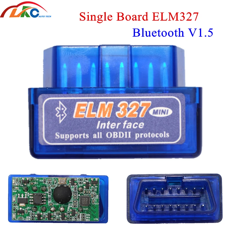 Считыватель кодов автомобиля ELM327 V1.5 OBDII диагностический сканер для Android 10 шт./лот