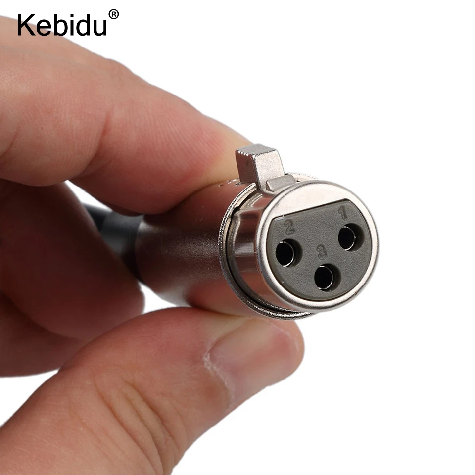 Kebidu 10 шт./лот 3 м USB штекер Pin XLR Женский кабель для микрофона MIC Studio Audio Link черный|xlr xlr