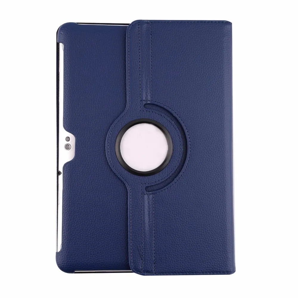 Новейший 10,1 ''вращающийся из искусственной кожи чехол для samsung Galaxy Tab 2 Tablet P5100/P5110/P5113 с бесплатным стилусом