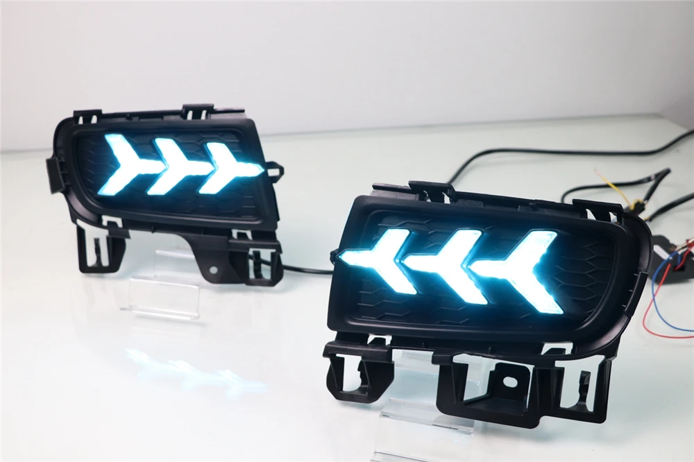 Автомобильная проблесковая 1 пара светодиодный DRL Дневной светильник