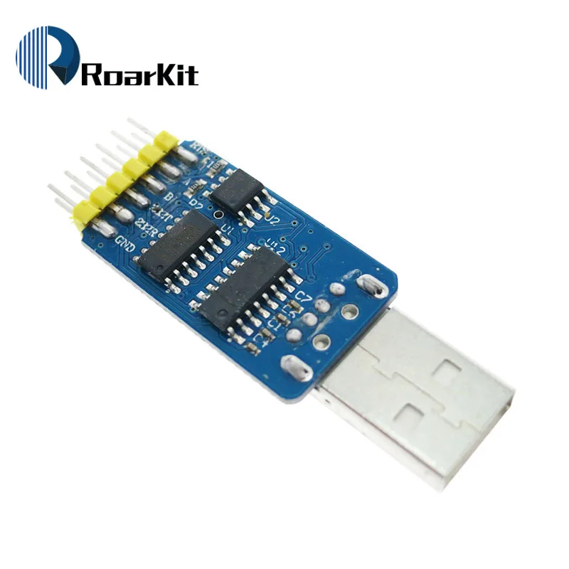 Шесть многофункциональных последовательных модулей 6 в 1 CP2102 usb Поворотная ТТЛ