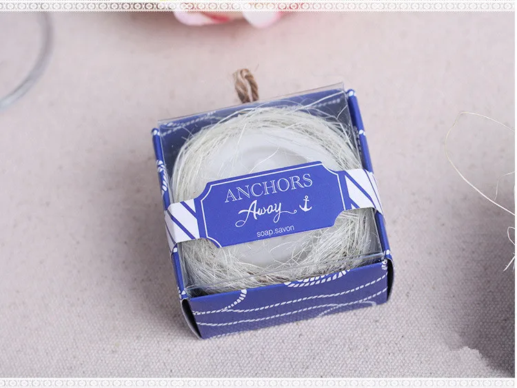 Оптовая продажа 50 шт. миниатюрное ароматизированное мыло с милым якорем