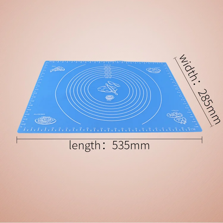 Силиконовый Противоскользящий коврик BAKEST с калибровкой для раскатки теста | Дом