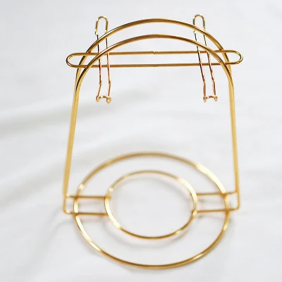 4 Hooks Gold Upgrade Держатель для кофейных чашек из нержавеющей стали, подставка для хранения посуды, кухонный Органайзер, держатель для сушки, 6 чашек, 6 блюд, черный, серебристый, золотой - Цвет: 4 Hooks Gold Upgrade