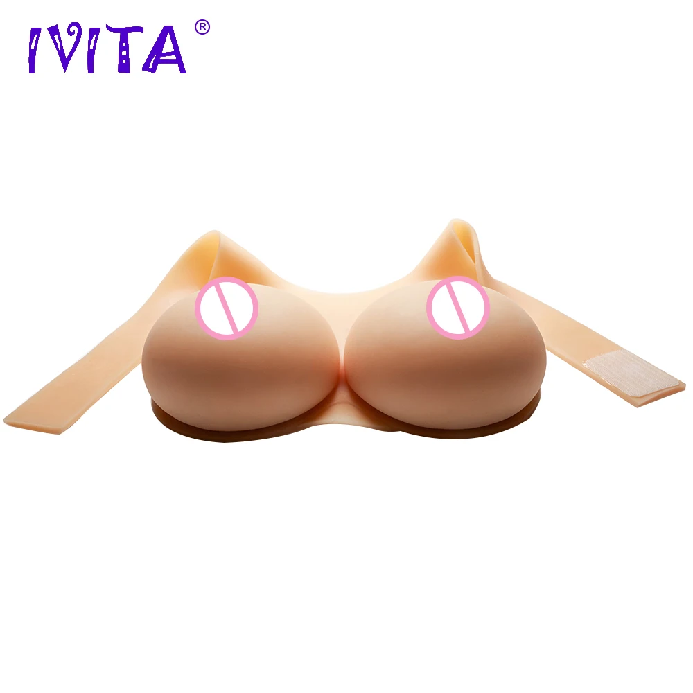

IVITA 5000g Silicone Breast Forms Fake Boobs False Breast For Enhancer Shemale Transgender Crossdresser Drag Queen Mastectomy