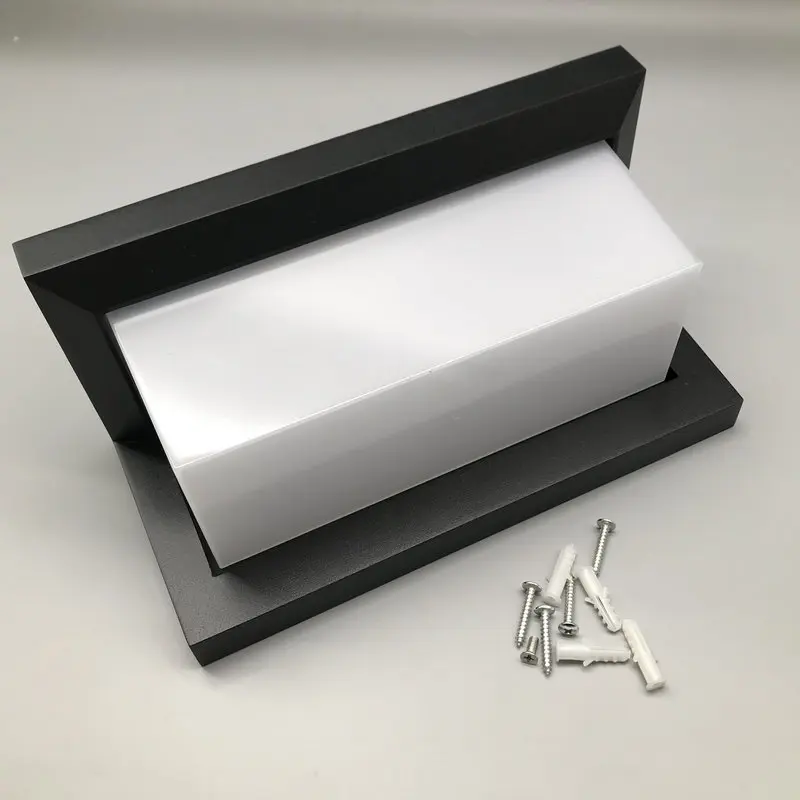 Artpad 12 Вт 18 Вт Черный наружный светодиодный IP65 водонепроницаемый настенный светильник с датчиком европейский светильник для виллы Балконный светильник для сада AC110V-220V