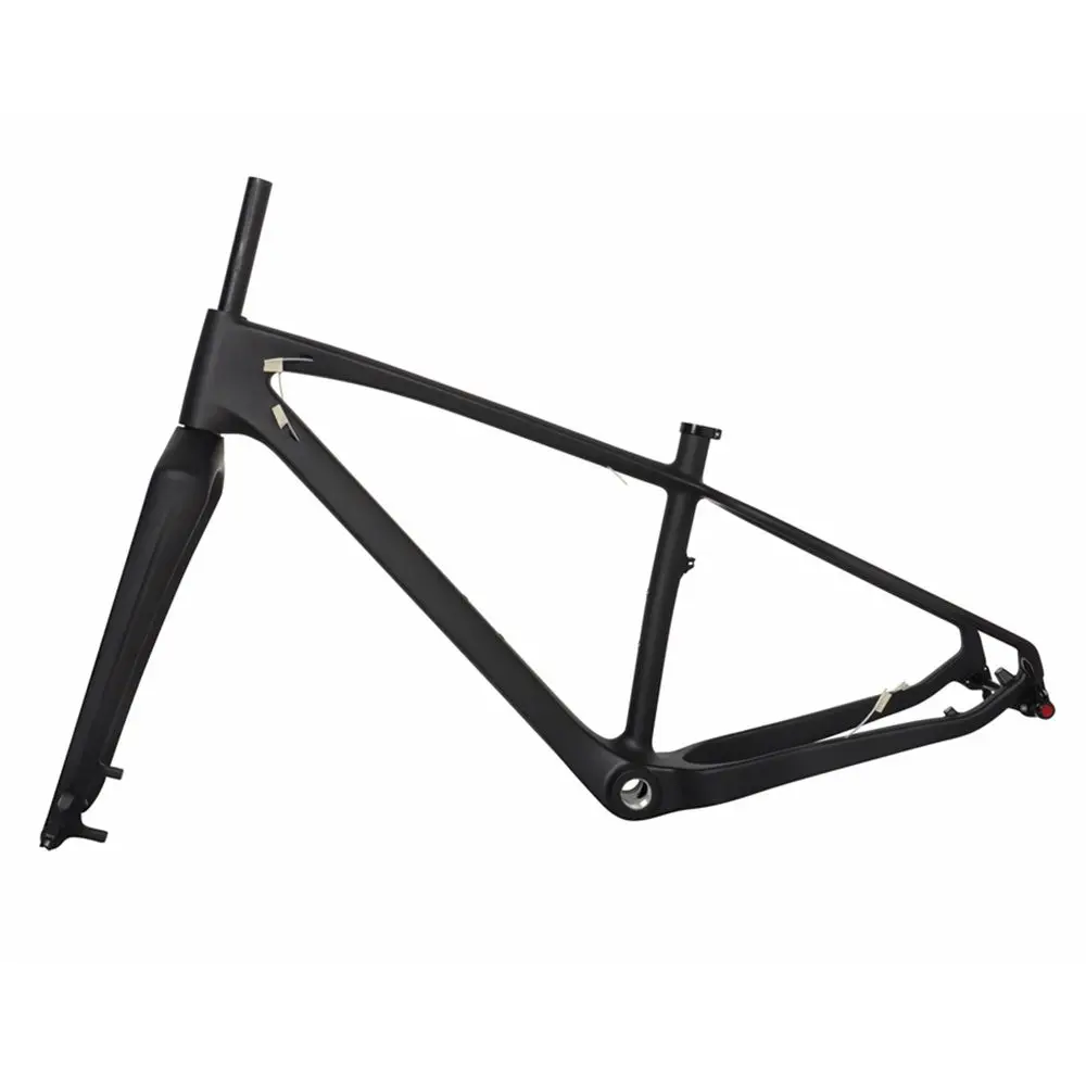26er углеродная велосипедная Рама с вилкой MTB для снега UD Matt BSA QR через ось 4