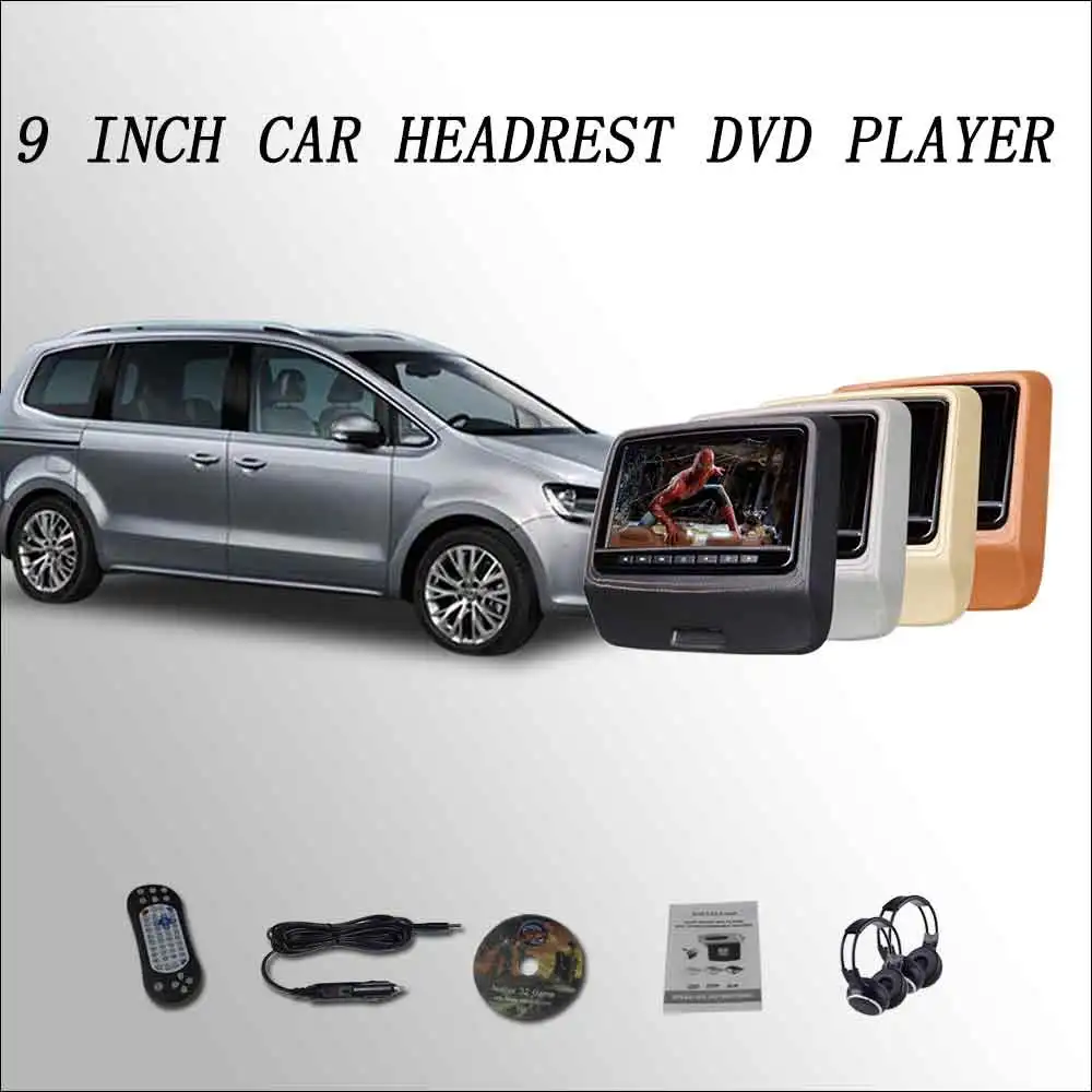 DVD-плеер BigBigRoad для Volkswagen цифровой ЖК-экран 2 Х9 дюймов с USB / SD IR/FM/динамиком/игровым