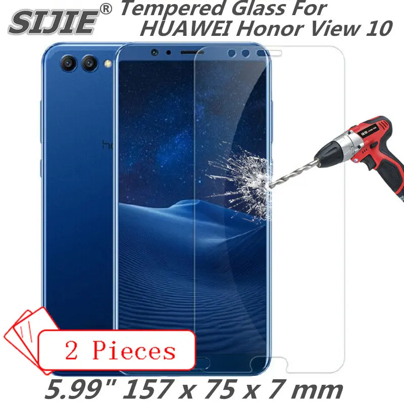 2 шт. закаленное стекло для HUAWEI Honor View 10 v10 view10 Защитная крышка экрана 5 99 дюйма