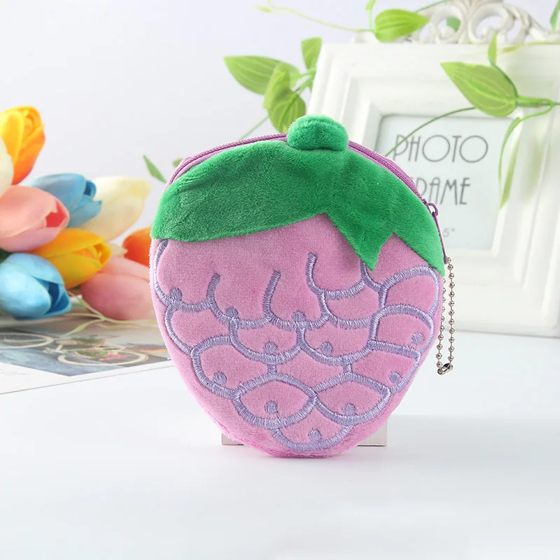 Kawaii мультфильм арбуз фрукты Детский плюшевый Кошелек кошельки для мелочи